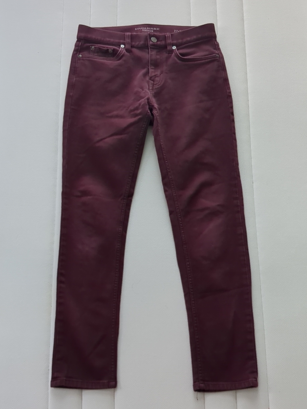 Banana Republic Deep Wine Skinny Jeans 27x30